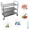 Amgood 34 in. Long x 18 in. Wide Stainless Steel Dining Cart-3 Shelf Heavy Duty Utility Cart on Wheels AMG RP3-2 CART - alternate 4